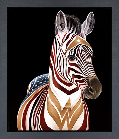 Wonder Woman by Hayley Goodhead - Framed Embellished Box Canvas